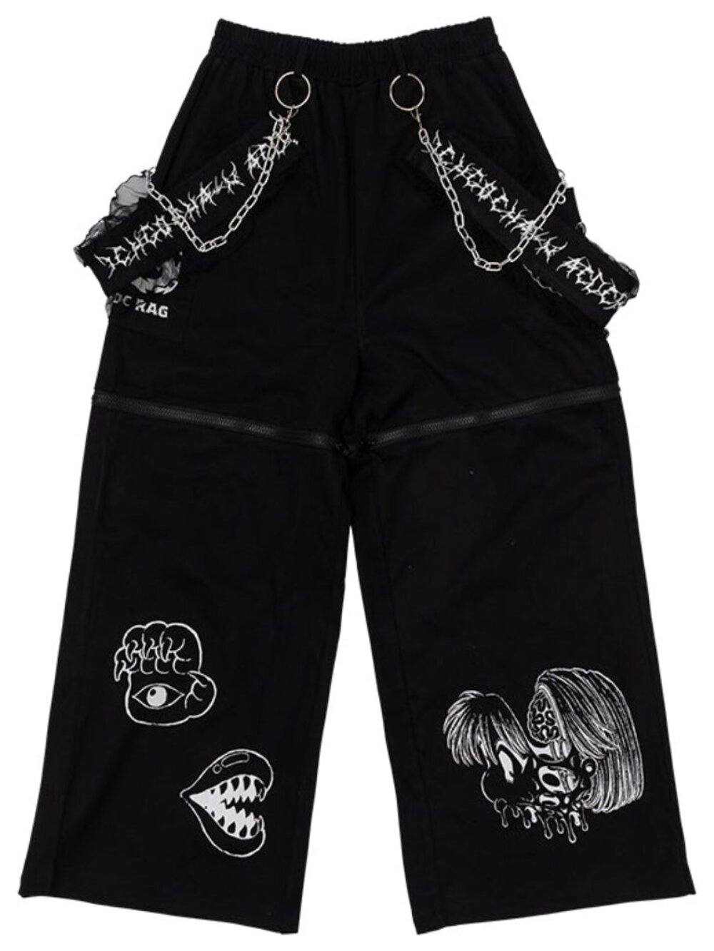 NEW ACDC RAG X Ichgo Cha~N Horror Gore Brain Drain Girl Cargo Pants